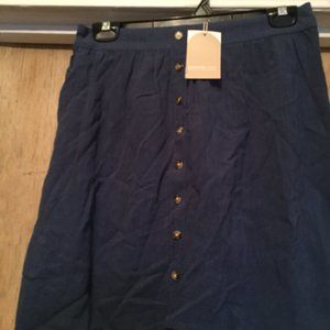 NWT Jackson Rowe button front mini skirt/ Canadian made